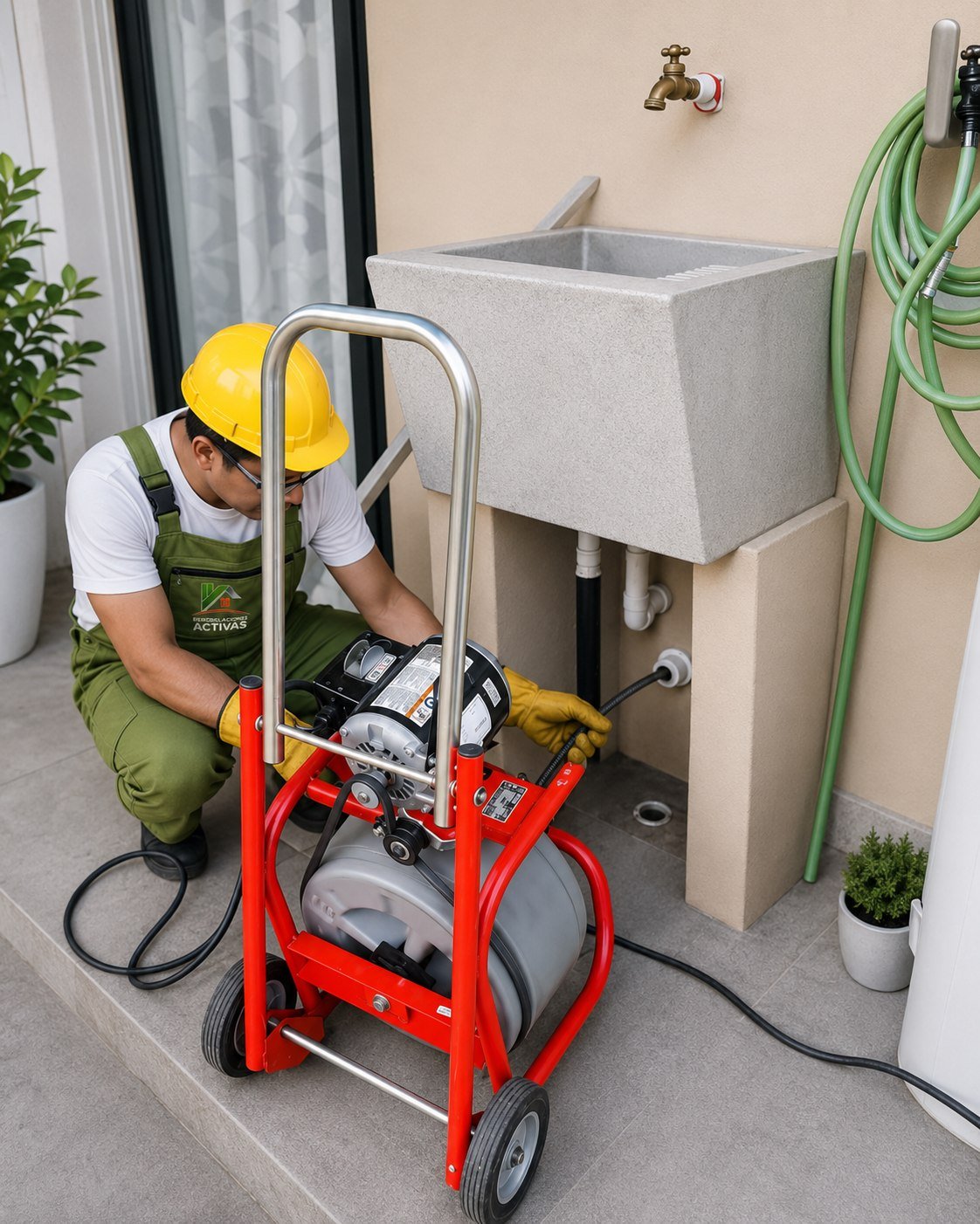 Destape de Tuberías con Trompo Eléctrico